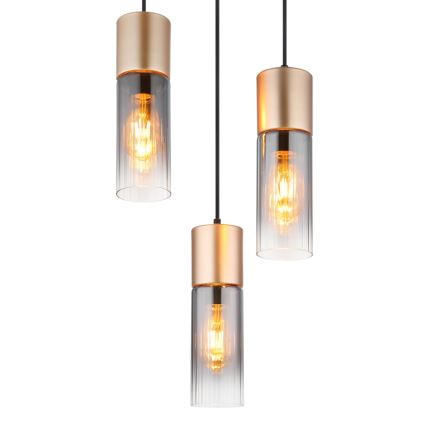 Globo - Lámpara colgante 3xE27/25W/230V bronce diá. 34 cm