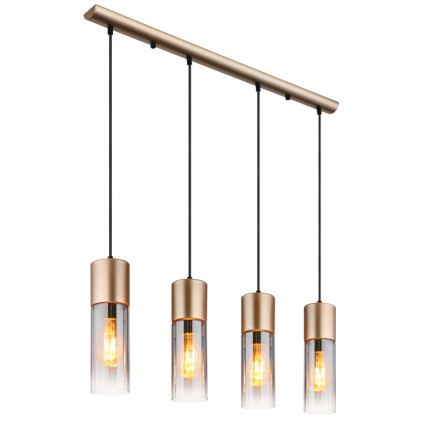 Globo - Lámpara colgante 3xE27/25W/230V bronce