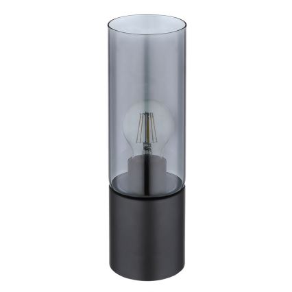 Globo - Lámpara de mesa táctil 1xE27/25W/230V diá. 9 cm negro