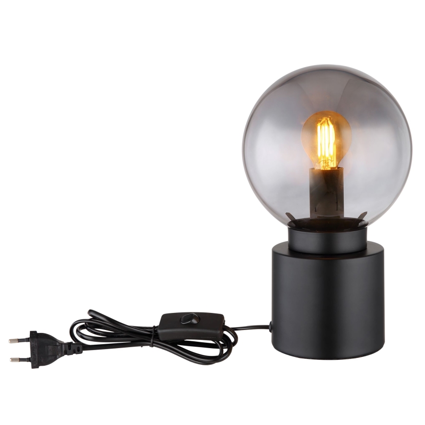 Globo - Lámpara de mesa 1xE14/25W/230V negro
