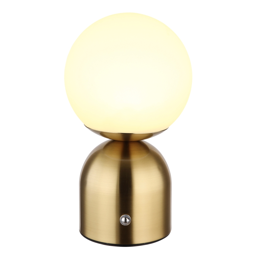 Globo - Lámpara de mesa táctil LED regulable LED/2,5W/3,7V 2700K/4000K/6500K 1800 mAh USB latón