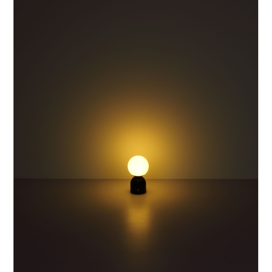 Globo - Lámpara de mesa regulable LED táctil LED/2W/5V 2700/4000/65000K 1800 mAh negro