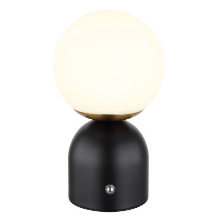 Globo - Lámpara de mesa táctil LED regulable LED/2,5W/3,7V 2700/4000/6500K 1800 mAh USB negra