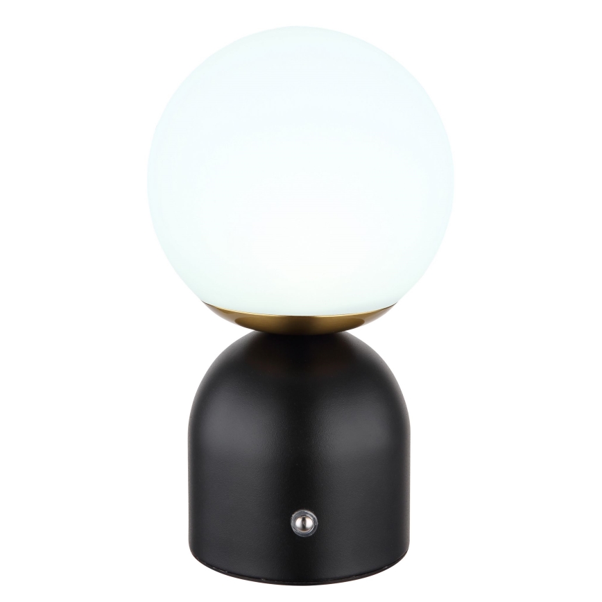 Globo - Lámpara de mesa táctil LED regulable LED/2,5W/3,7V 2700/4000/6500K 1800 mAh USB negra