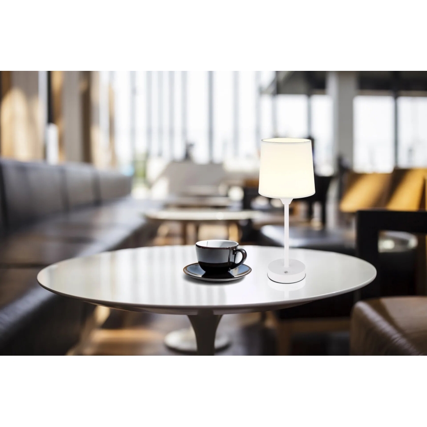 Globo - LED Lámpara de mesa táctil recargable y regulable LED/2,5W/3,7V 2700/4000/6500K 1800 mAh blanco
