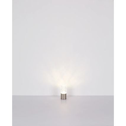 Globo - Lámpara de mesa regulable LED táctil LED/2,5W/3,7V 2700K/4000K/6500K 1800 mAh USB cromo mate