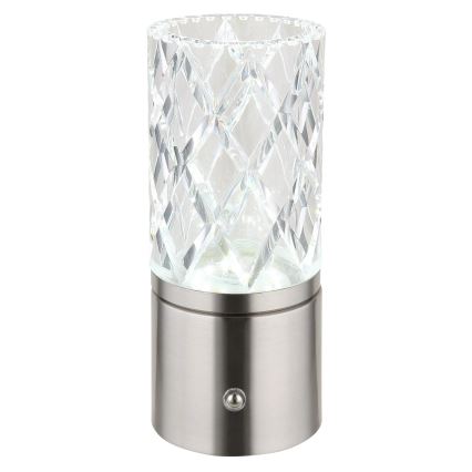 Globo - Lámpara de mesa regulable LED táctil LED/2,5W/3,7V 2700K/4000K/6500K 1800 mAh USB cromo mate