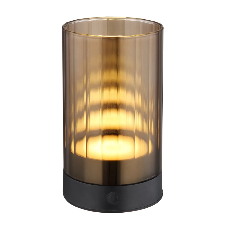 Globo - LED Lámpara de mesa táctil recargable y regulable para exteriores LED/2W/3,7V 2700/4000/6500K 1200mAh IP44 marrón