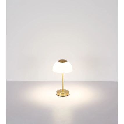 Globo - Lámpara de sobremesa recargable LED regulable LED/2,5W/5V 1800 mAh 2700K/4000K/6500K latón