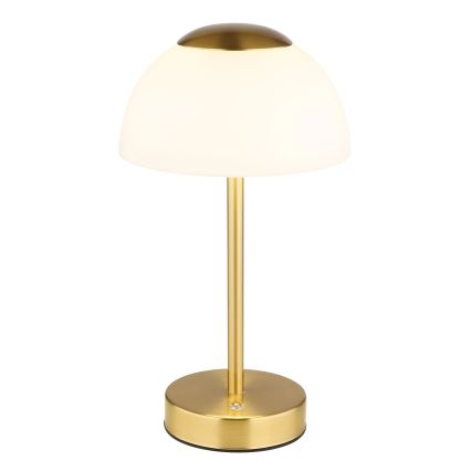 Globo - Lámpara de sobremesa recargable LED regulable LED/2,5W/5V 1800 mAh 2700K/4000K/6500K latón