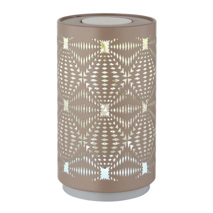 Globo - Lámpara de mesa LED RGB táctil recargable LED/1W/5V 500 mAh marrón