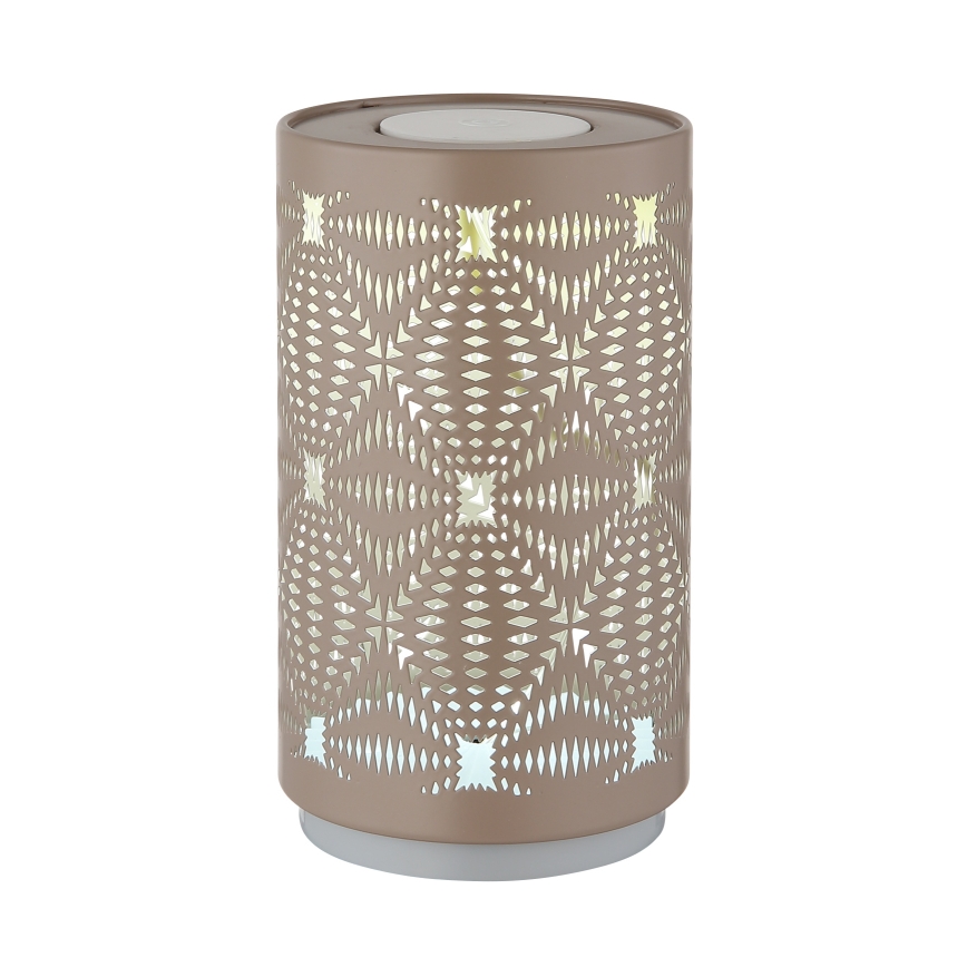 Globo - Lámpara de mesa LED RGB táctil recargable LED/1W/5V 500 mAh marrón