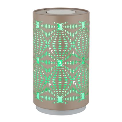 Globo - Lámpara de mesa LED RGB táctil recargable LED/1W/5V 500 mAh marrón