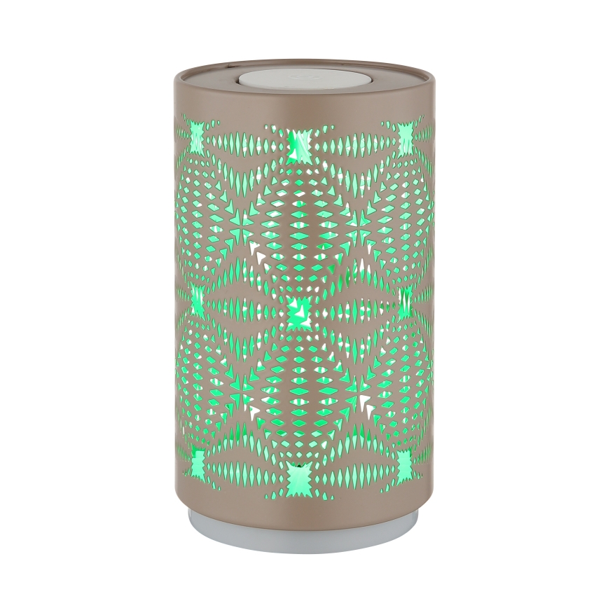Globo - Lámpara de mesa LED RGB táctil recargable LED/1W/5V 500 mAh marrón