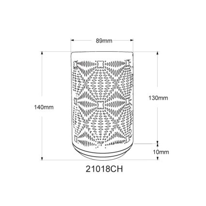 Globo - Lámpara de mesa LED RGB táctil recargable LED/1W/5V 500 mAh marrón