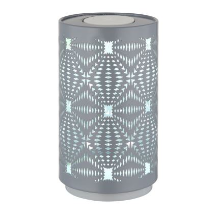 Globo - Lámpara de mesa LED RGB táctil recargable LED/1W/5V 500 mAh gris