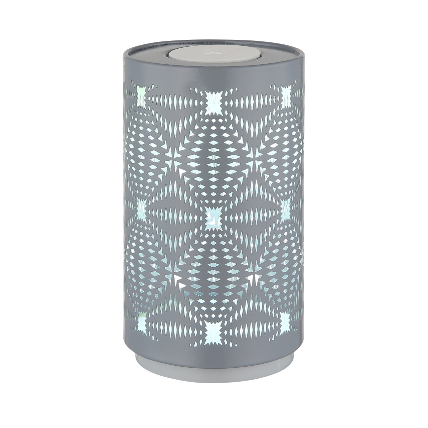 Globo - Lámpara de mesa LED RGB táctil recargable LED/1W/5V 500 mAh gris