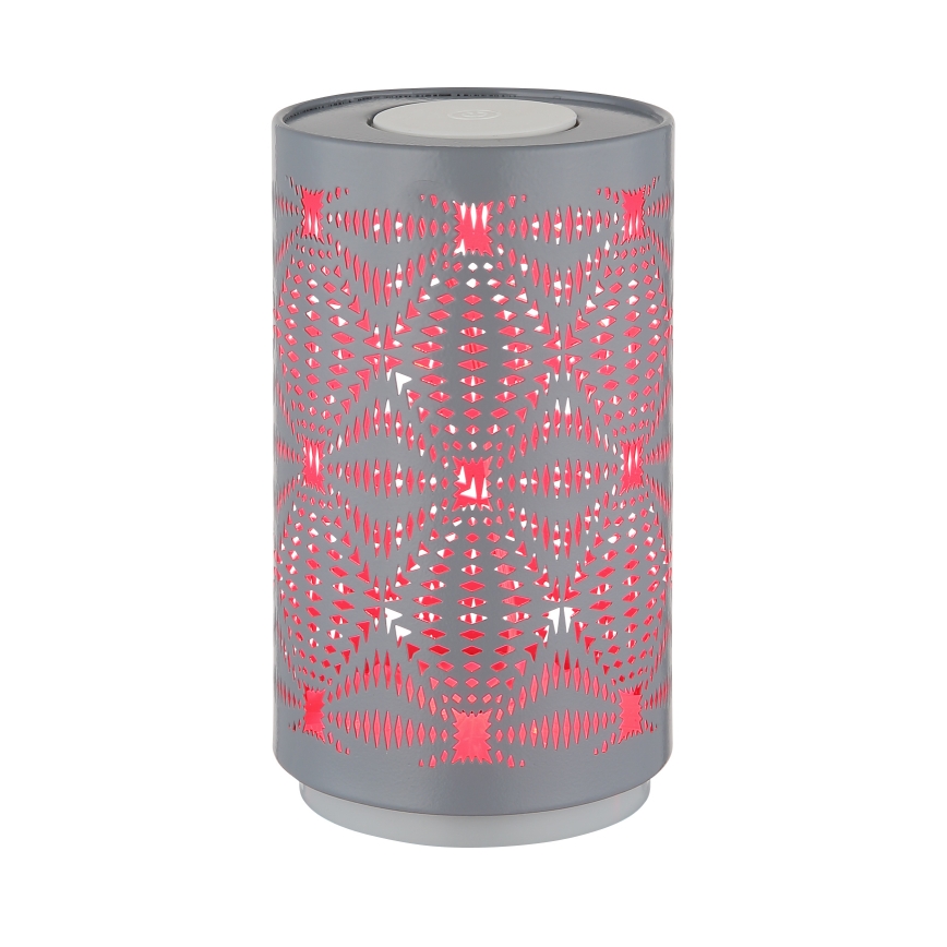 Globo - Lámpara de mesa LED RGB táctil recargable LED/1W/5V 500 mAh gris