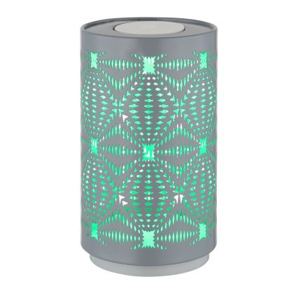 Globo - Lámpara de mesa LED RGB táctil recargable LED/1W/5V 500 mAh gris