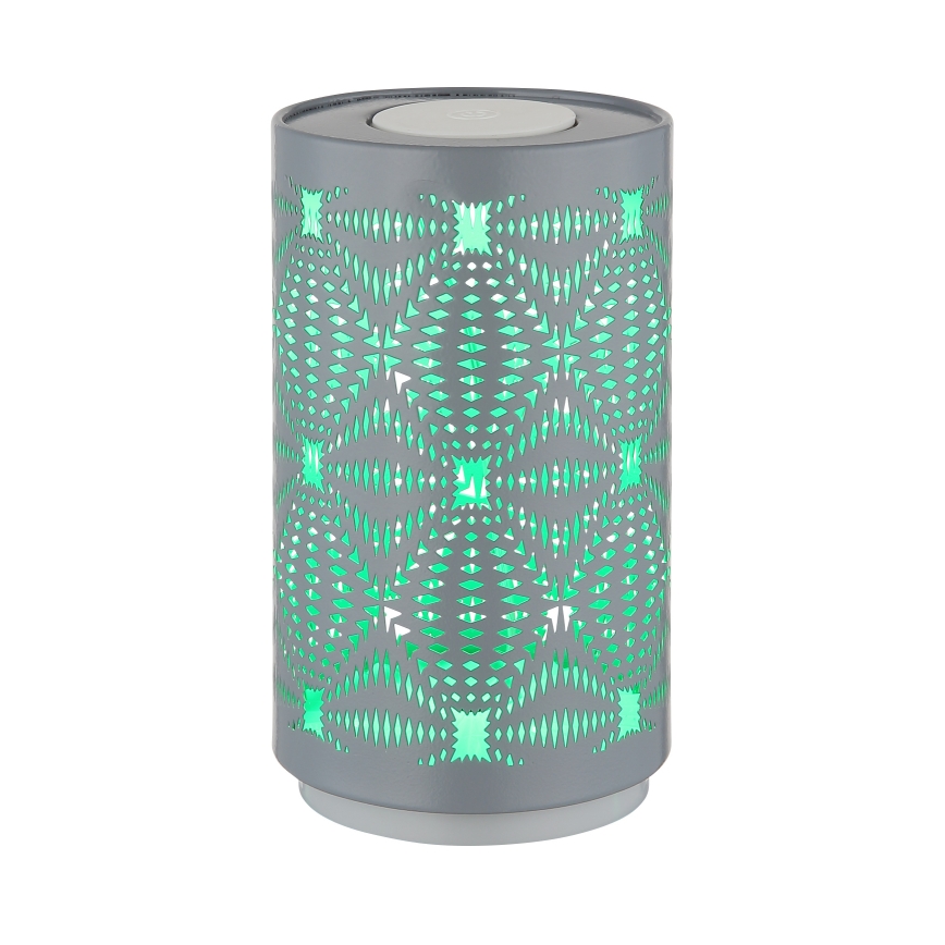 Globo - Lámpara de mesa LED RGB táctil recargable LED/1W/5V 500 mAh gris