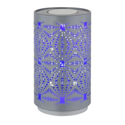Globo - Lámpara de mesa LED RGB táctil recargable LED/1W/5V 500 mAh gris