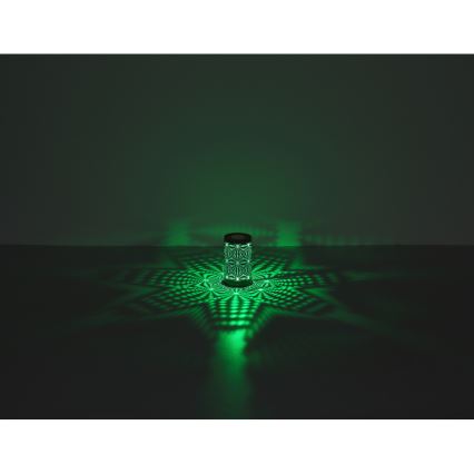 Globo - Lámpara de mesa LED RGB táctil recargable LED/1W/5V 500 mAh gris