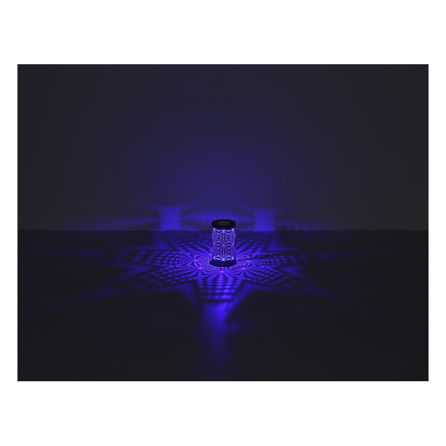 Globo - Lámpara de mesa LED RGB táctil recargable LED/1W/5V 500 mAh gris