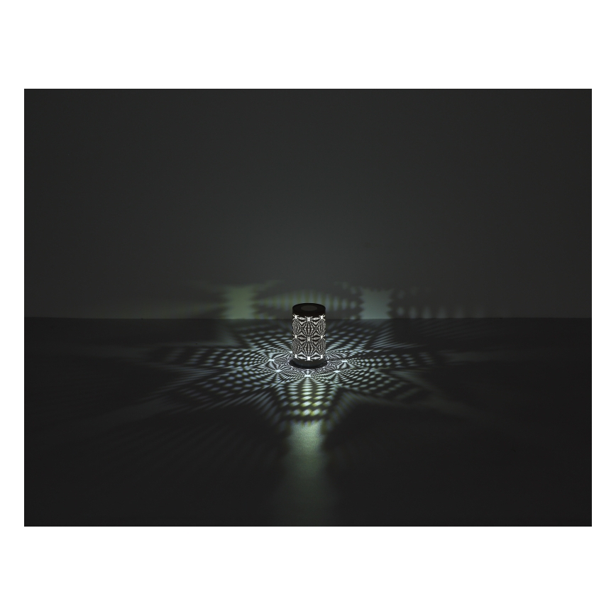 Globo - Lámpara de mesa LED RGB táctil recargable LED/1W/5V 500 mAh gris