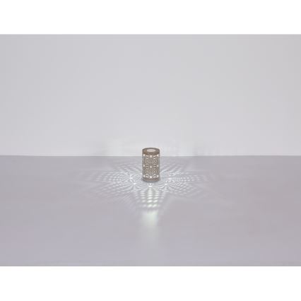 Globo - Lámpara de mesa LED RGB táctil recargable LED/1W/5V 500 mAh gris
