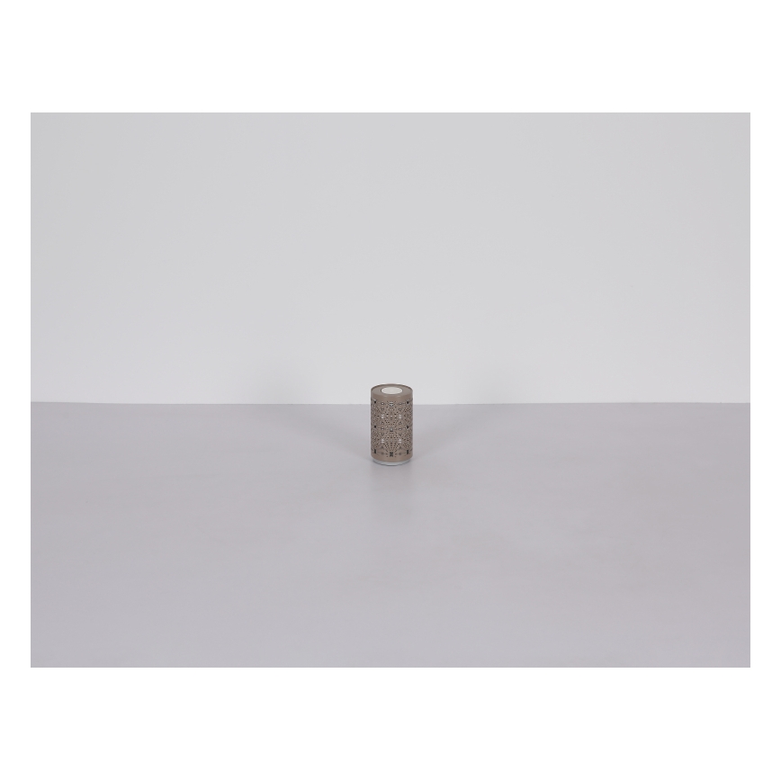 Globo - Lámpara de mesa LED RGB táctil recargable LED/1W/5V 500 mAh gris