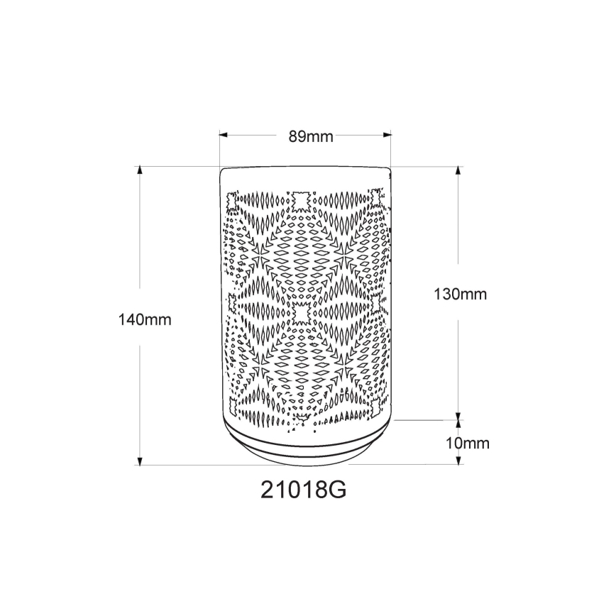 Globo - Lámpara de mesa LED RGB táctil recargable LED/1W/5V 500 mAh gris