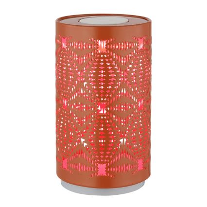 Globo - Lámpara de mesa LED RGB táctil recargable LED/1W/5V 500 mAh cobre