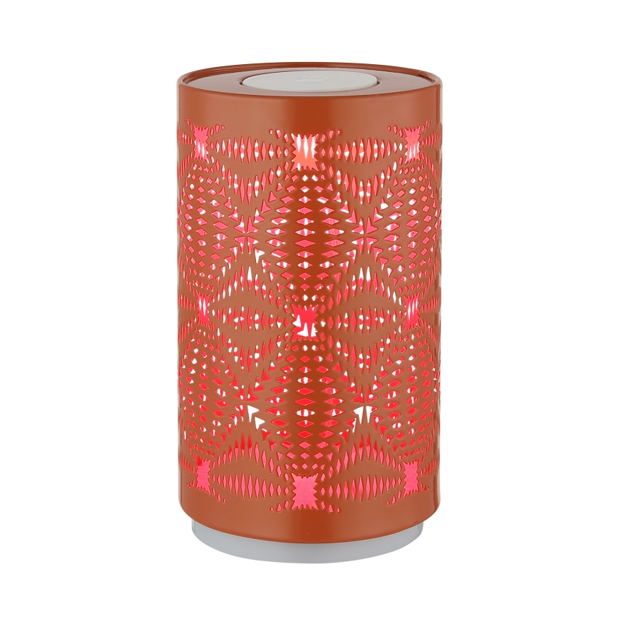 Globo - Lámpara de mesa LED RGB táctil recargable LED/1W/5V 500 mAh cobre