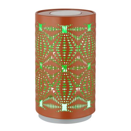 Globo - Lámpara de mesa LED RGB táctil recargable LED/1W/5V 500 mAh cobre