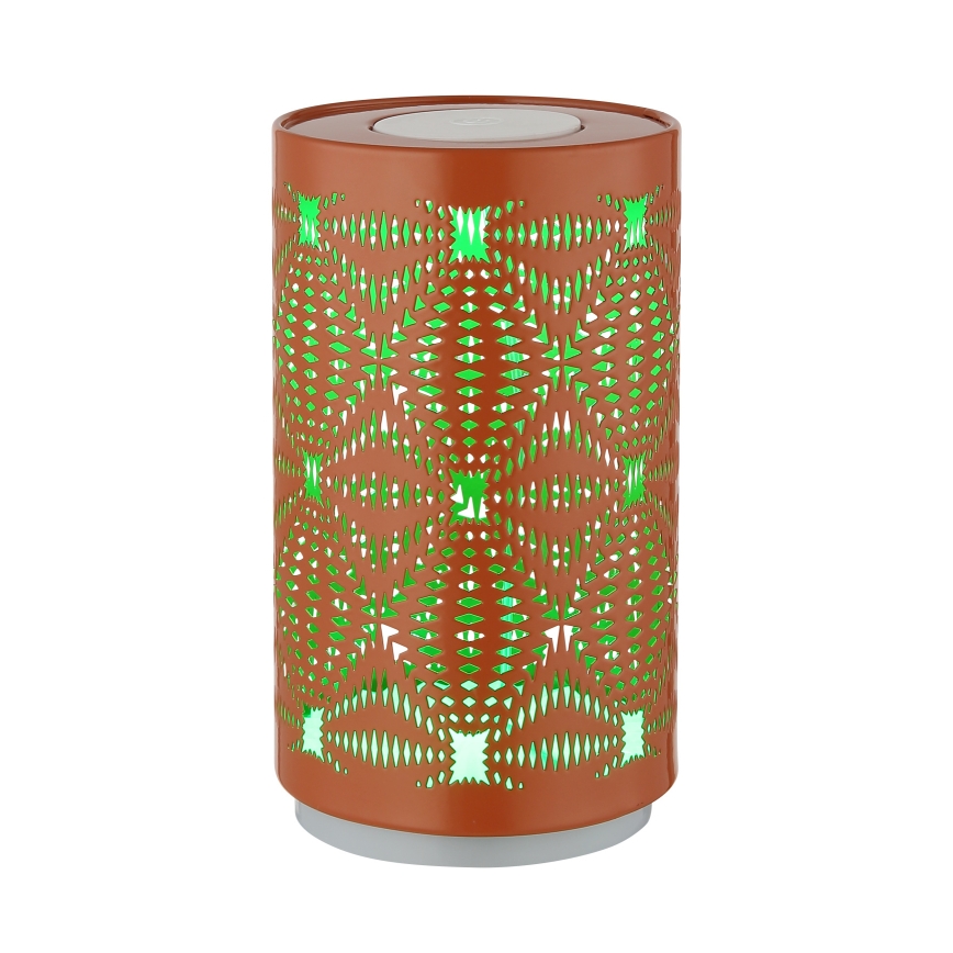 Globo - Lámpara de mesa LED RGB táctil recargable LED/1W/5V 500 mAh cobre