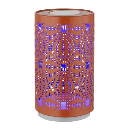 Globo - Lámpara de mesa LED RGB táctil recargable LED/1W/5V 500 mAh cobre