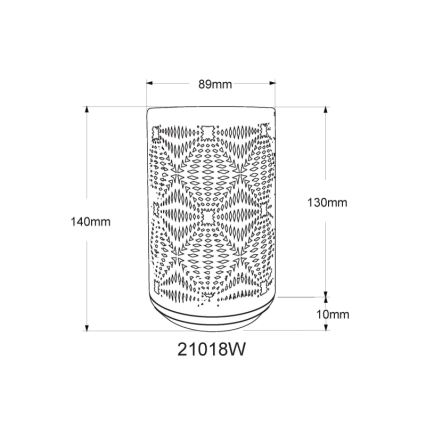 Globo - Lámpara de mesa LED RGB táctil recargable LED/1W/5V 500 mAh blanco