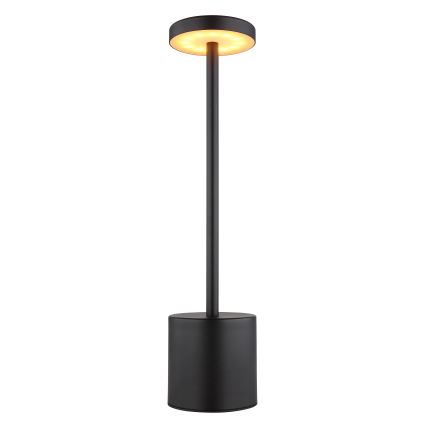 Globo - Lámpara de mesa regulable LED táctil LED/1,2W/3,7V 2000K/3500K/7000K 1200 mAh USB negro