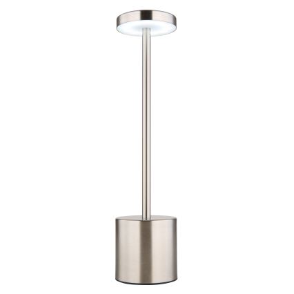 Globo - Lámpara de mesa regulable LED táctil LED/1,2W/3,7V 2000K/3500K/7000K 1200 mAh USB cromo mate