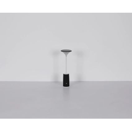 Globo - LED Lámpara de mesa táctil recargable y regulable LED/1,2W/3,7V 3000K 1500mAh negro