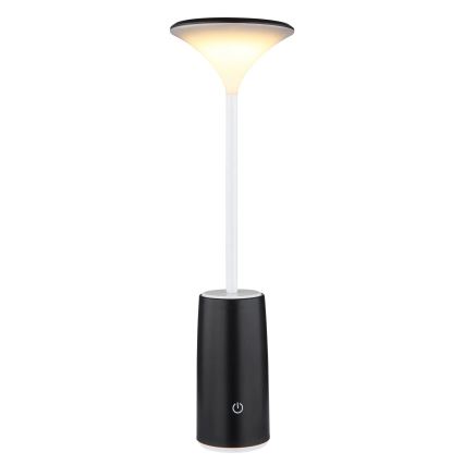 Globo - LED Lámpara de mesa táctil recargable y regulable LED/1,2W/3,7V 3000K 1500mAh negro