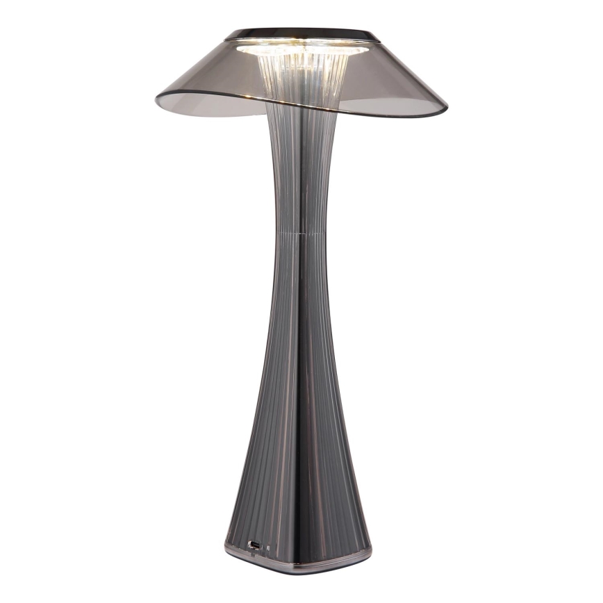 Globo 21025S - Lámpara de mesa LED recargable y regulable AMBRA LED/2,5W/3,7V 2700K/4500K/6500K negro