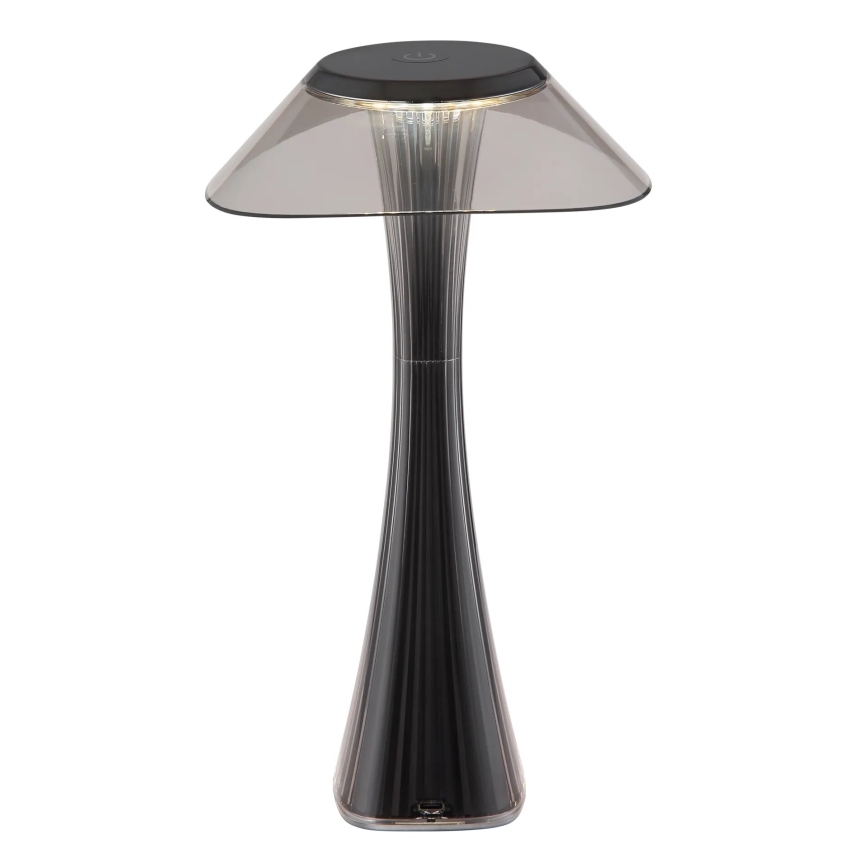 Globo 21025S - Lámpara de mesa LED recargable y regulable AMBRA LED/2,5W/3,7V 2700K/4500K/6500K negro