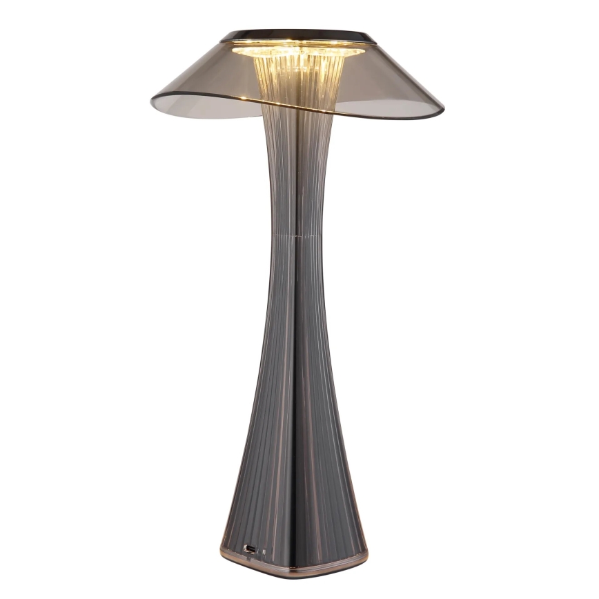 Globo 21025S - Lámpara de mesa LED recargable y regulable AMBRA LED/2,5W/3,7V 2700K/4500K/6500K negro