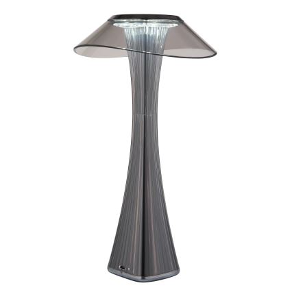 Globo 21025S - Lámpara de mesa LED recargable y regulable AMBRA LED/2,5W/3,7V 2700K/4500K/6500K negro