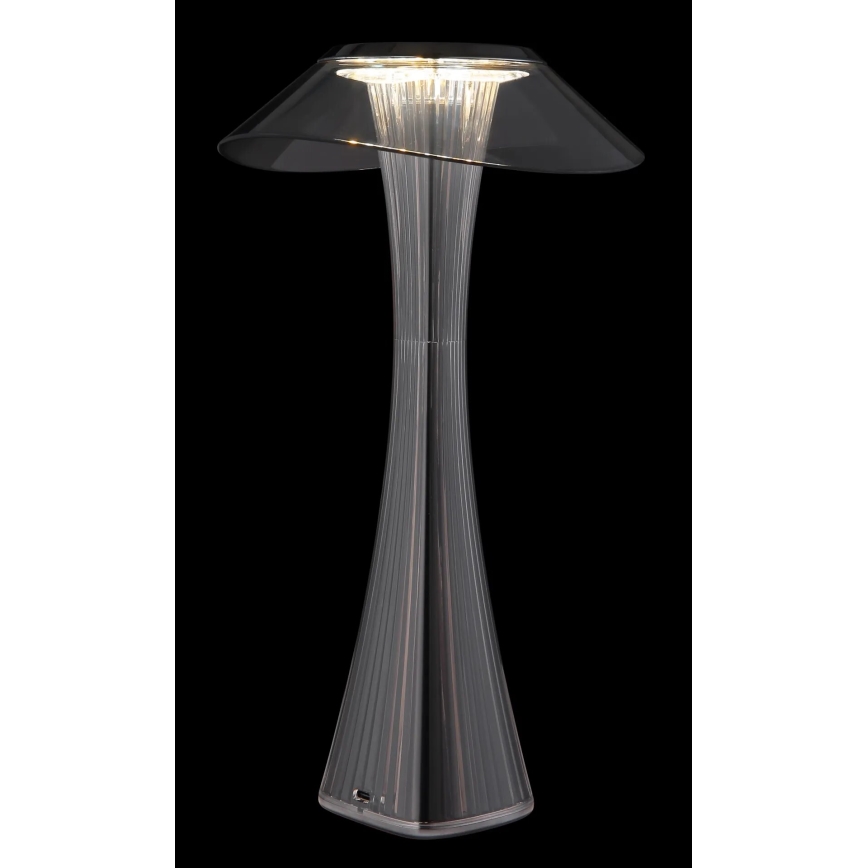 Globo 21025S - Lámpara de mesa LED recargable y regulable AMBRA LED/2,5W/3,7V 2700K/4500K/6500K negro