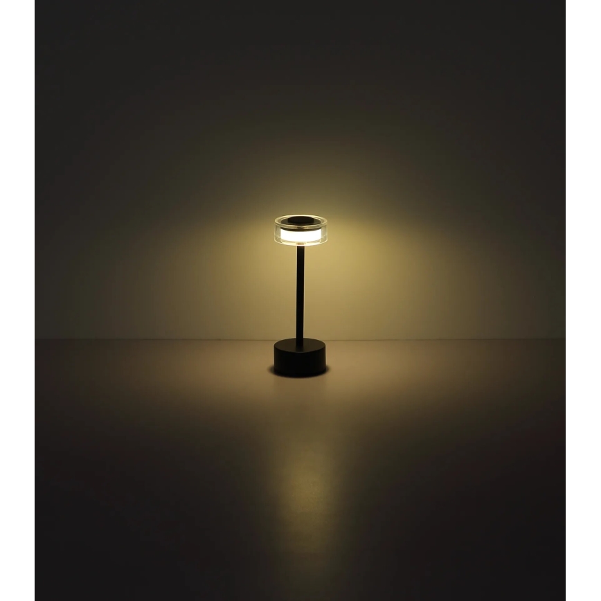 Globo - Lámpara de mesa LED táctil recargable y regulable LED/2,5W/3,7V 2700/4000/6500K 1800mAh negro