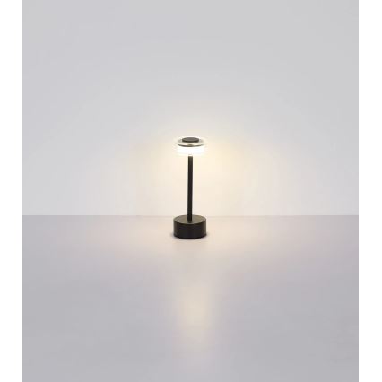 Globo - Lámpara de mesa LED táctil recargable y regulable LED/2,5W/3,7V 2700/4000/6500K 1800mAh negro