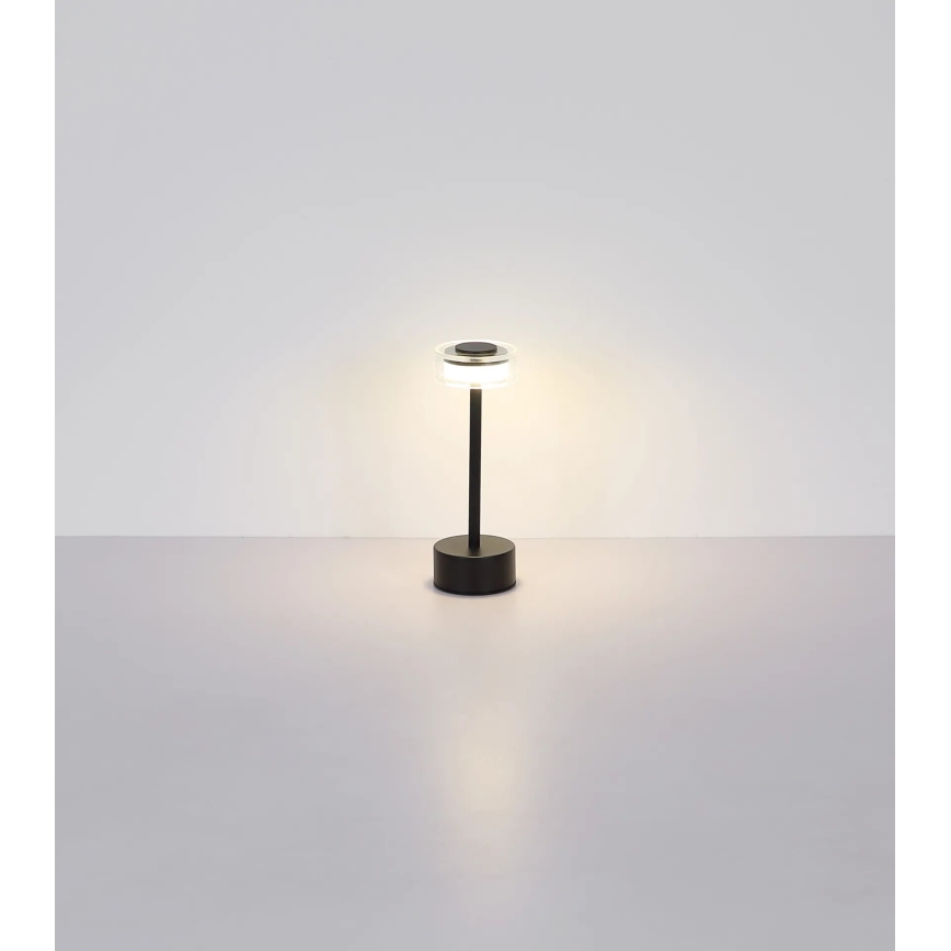 Globo - Lámpara de mesa LED táctil recargable y regulable LED/2,5W/3,7V 2700/4000/6500K 1800mAh negro