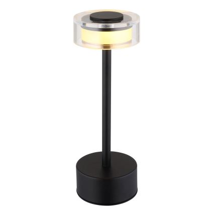 Globo - Lámpara de mesa LED táctil recargable y regulable LED/2,5W/3,7V 2700/4000/6500K 1800mAh negro